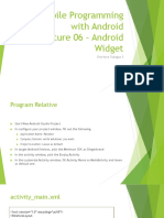 Lecture 06 - Android Widget (Part 2)