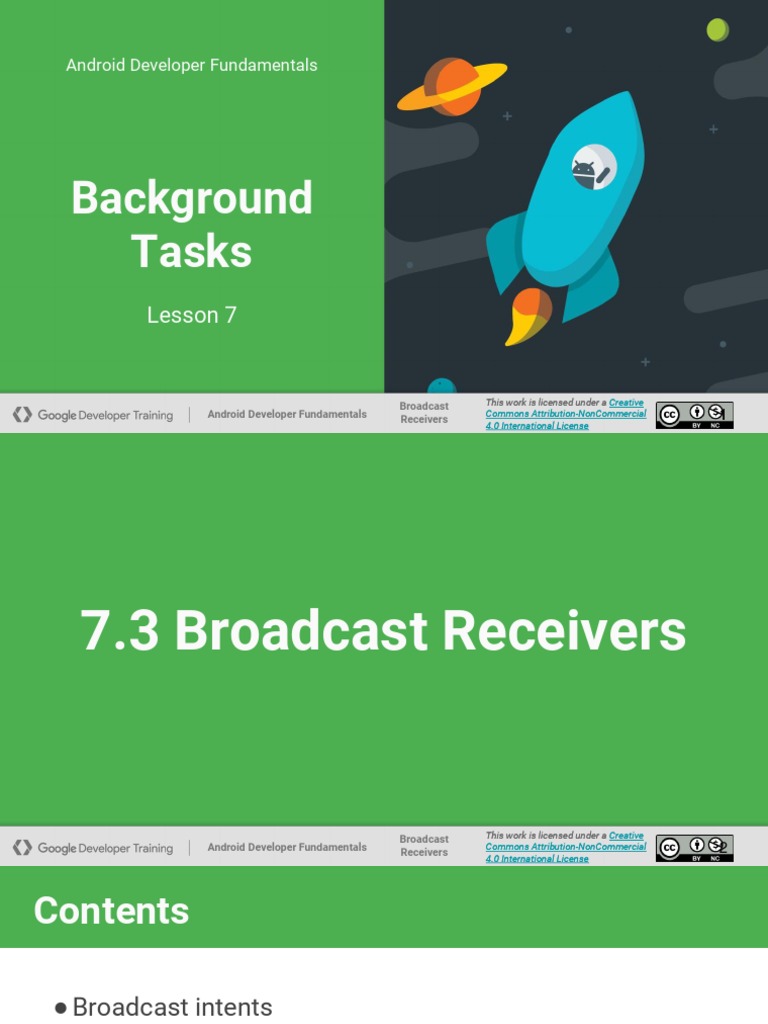 Android Broadcast Receivers Guide | PDF | Android (Operating System ...