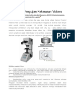Metode Pengujian Kekerasan Vickers