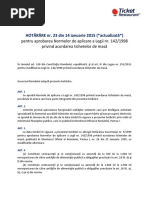 3. Norme de Aplicare a Legii Nr. 142 1998 Privind Acordarea Tichetelor de Masă-Actualizate