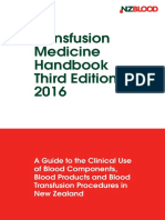 Transfusion Medicine Handbook Third Edition 2016
