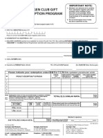 Susta Club Redemption Form