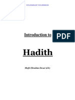 Introduction to Hadith - Mufti Ibraheem Desai