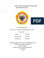 Epidemiologi Deskriptif, Analitik Dan Eksperimental Penyakit Akibat Kontruski Jalan PT. XXX