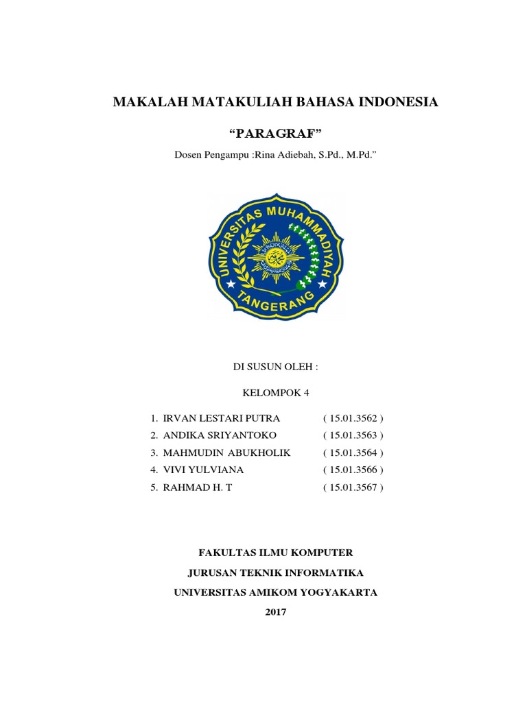 MAKALAH PARAGRAF