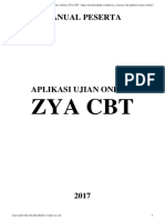 Manual Aplikasi Ujian Online ZYA CBT Untuk Peserta Tes