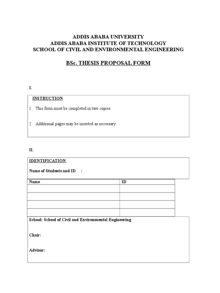 bsc dissertation proposal