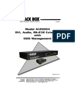Model AC2000A DVI, Audio, RS-232 Extender With EDID Management