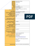 Candidate Information Sheet