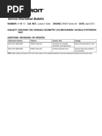 NUMBER: 4-10-13 S.M. REF.: Listed in Table ENGINE: EPA07 Series 60 DATE: April 2013