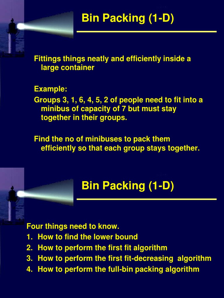 Bin Packing PDF Mathematical Optimization Theoretical Computer