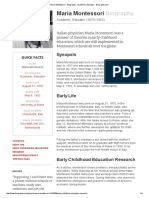 Maria Montessori - Biography - Academic, Educator - Biography PDF
