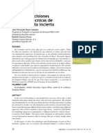 Toma de decisiones con incertidumbre usando lógica difusa y teoría de evidencia