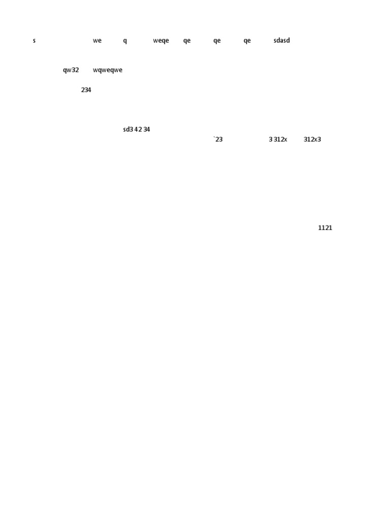 S We Q Weqe Qe Qe Qe Sdasd | PDF