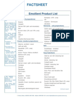 Emollient Product List June 2013 CV