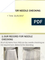 About Needle Checking