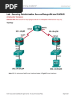 3.6.1.1 Lab - Securing Administrative Access Using AAA and RADIUS - Instructor