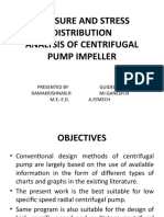 Pressure and Stress Distribution Analysis of Centrifugal Pump Impeller