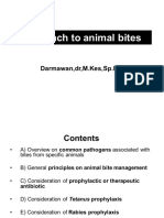 K11. Approach To Animal Bites - Dr. Darmawan, M. Kes., Sp. PD