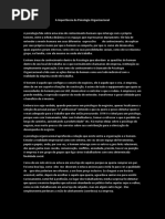 A Importância Da Psicologia Organizacional