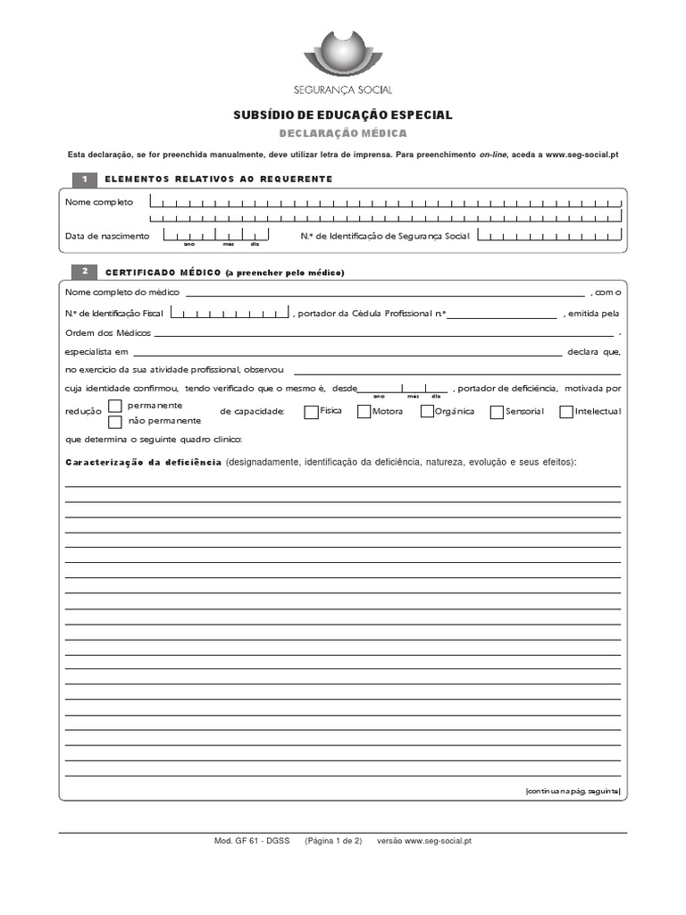 GF 61 DGSS PDF | PDF | Autoajuda