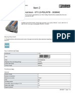 Item 2: Installation Ground Terminal Block - STI 2,5-PE/L/NTB - 3038642