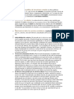 Desarrollar Una Política de Inversiones Estatales en Obras Públicas