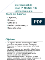 Norma Internacional de Contabilidad Nc2ba 10 Nic - 1