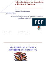 Costos y Utilidades Reales en Bovinos A Pastoreo Bajo NIC 41-Taller 2013