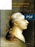 Casanova Giacomo Historia de Mi Vida Tomo I Libros I VI PDF