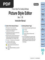 Picture Style Editor: Ver. 1.18 Instruction Manual