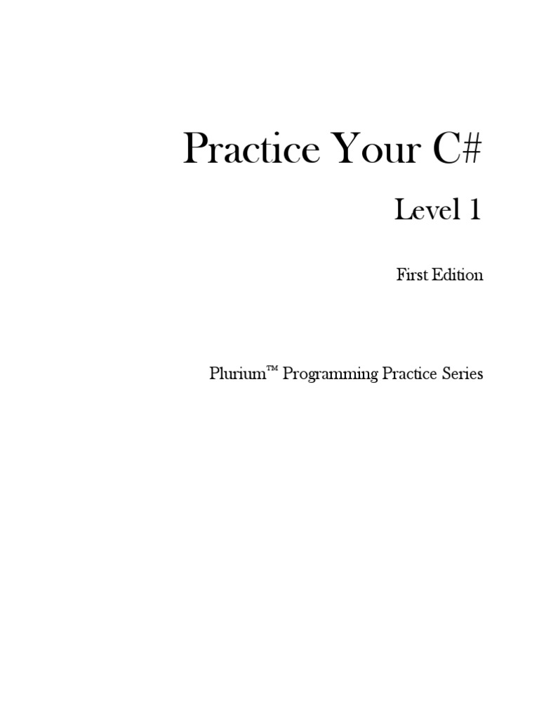 PDF | PDF | Integer (Computer Science) | C Sharp (Programming Language)