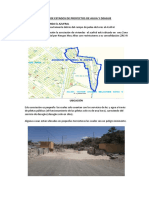 Informe de Estados de Proyectos de Agua y Deague