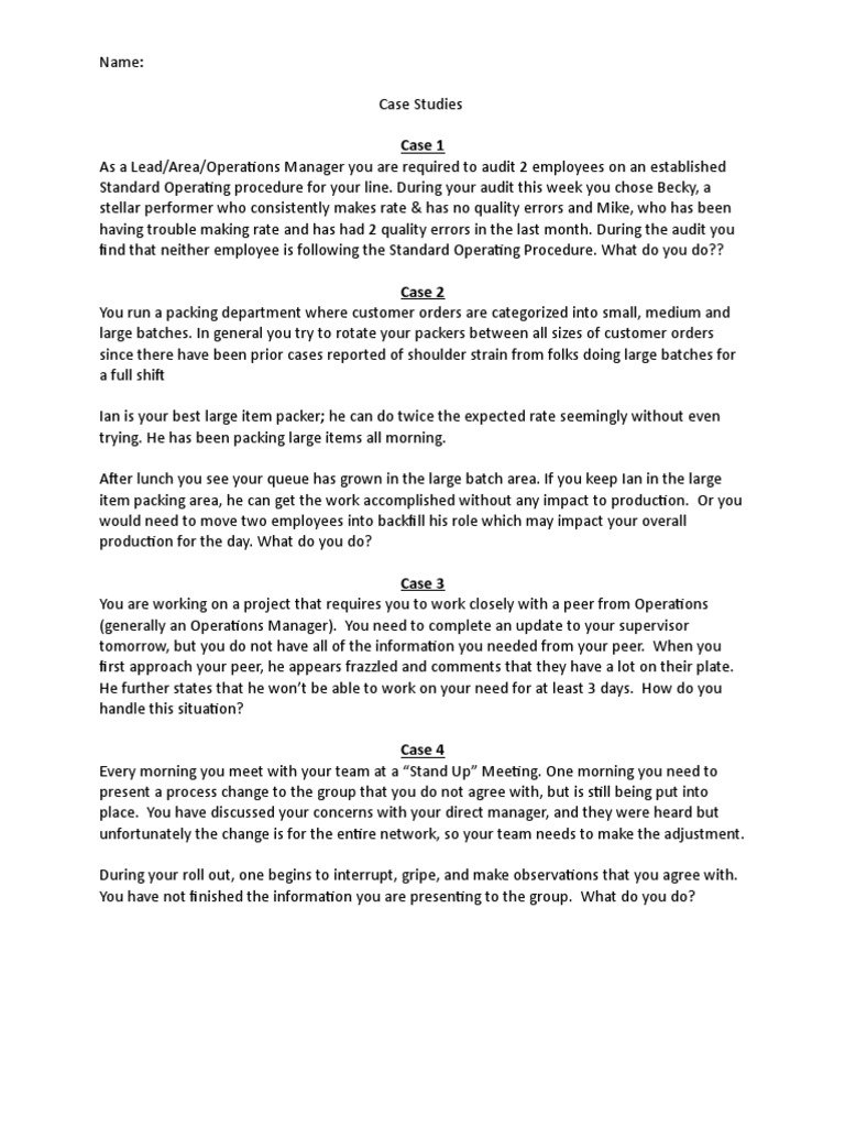 example of case control study question