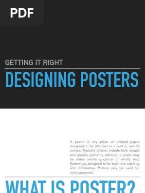 Tips on Poster Design