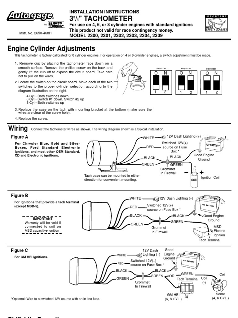 Autogage By Autometer Tach Wiring Diagram Database