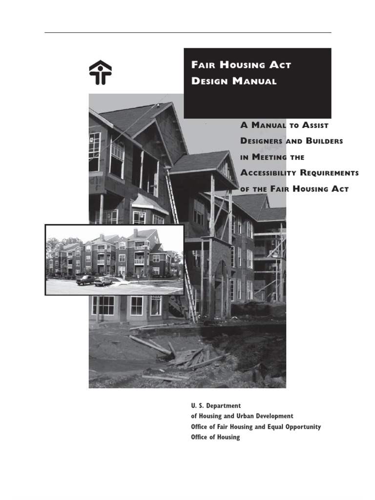 Fair Housing Act Design Manual PDF Housing Discrimination (United