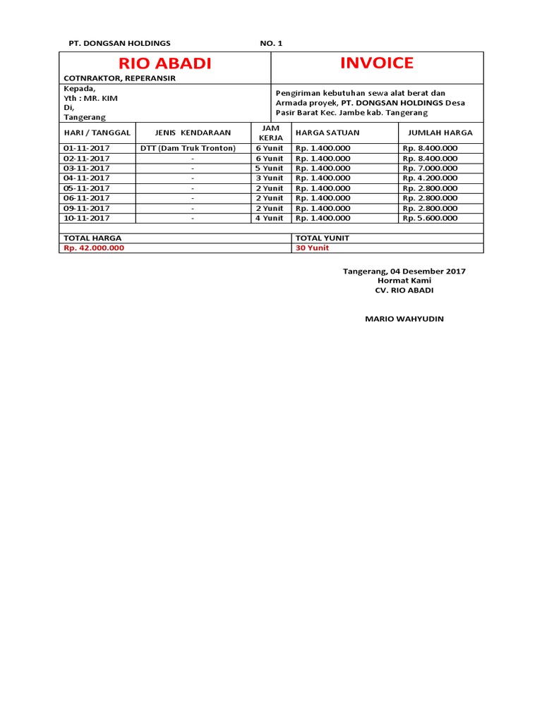 Cv Rio Abadi 1