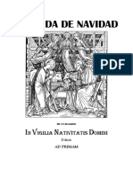 Kalenda de Navidad. Oficio de Prima en La Vigilia de La Natividad Del Señor