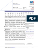 Sunway Holdings Berhad: Secures A RM70m Putrajaya Infrastructure Contract - 02/09/2010