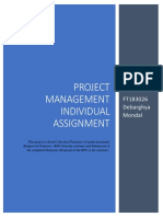 Project Management Individual Assignment: FT183026 Debarghya Mondal