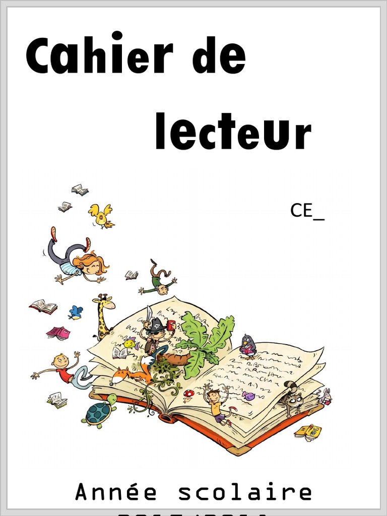 Pages De Garde Cahier De Francais Pages de Garde Cahier Lecture | PDF
