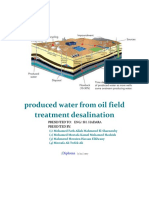 Produced Water From Oil Field Treatment Desalination: Diploma