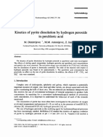 Kinetics of Pyrite Dissolution by Hydrogen Peroxide in Perchloric Acid