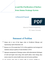 Characterization and Bio-Purification of Surface Rain Water From