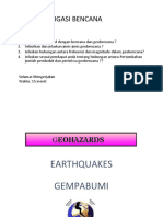 Geologi Mitigasi Bencana: - Quiz