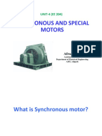 Synchronous and special  motors