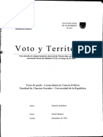 Voto y Territorio Montevideo 1984-2009