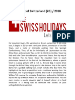 Switzerland Holidays 2018
