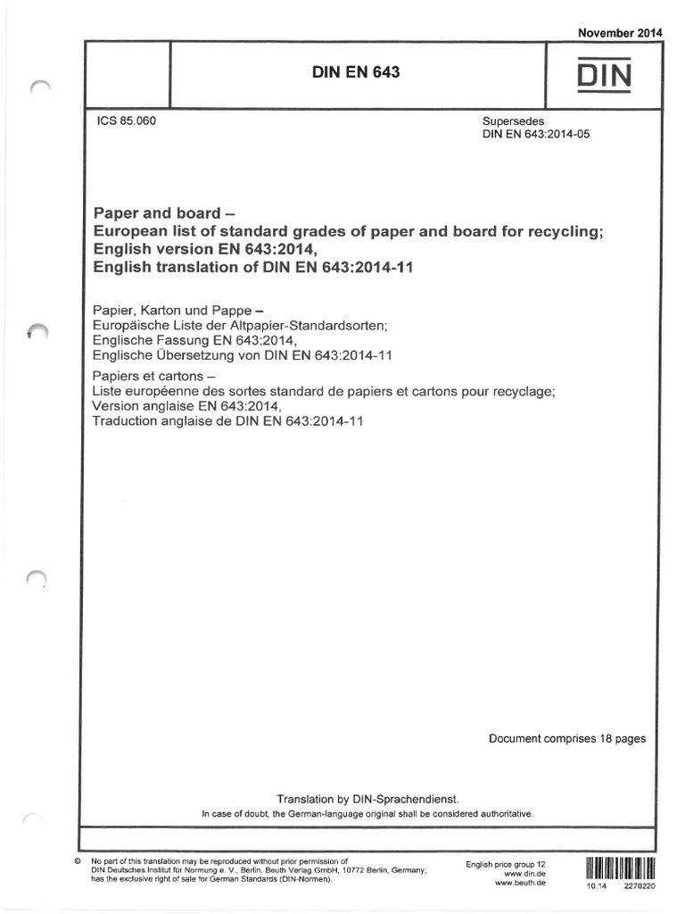 FD-GR-6105 en List of Waste Paper Grades | PDF